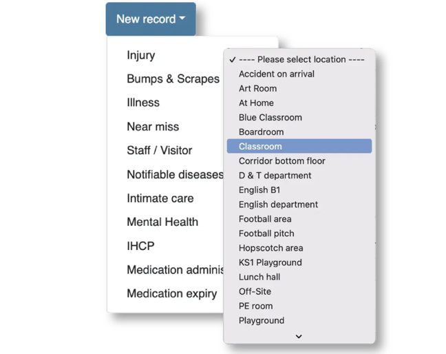 New record on customised dropdown