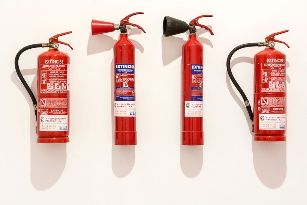 different types of fire extinguishers