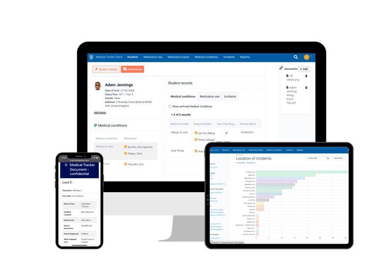 Medical Tracker Works across multiple devices