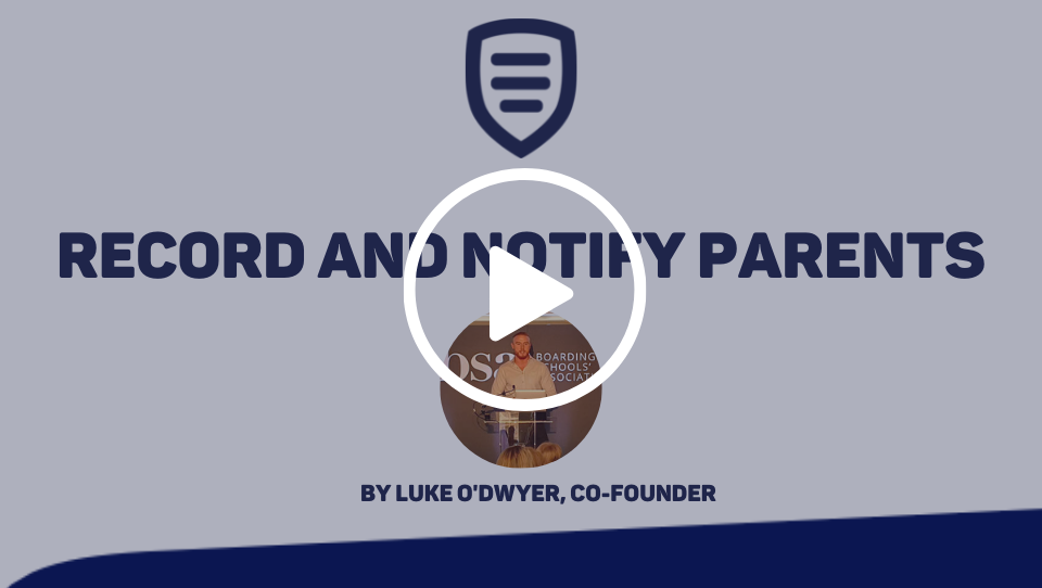 Record and notify parents video