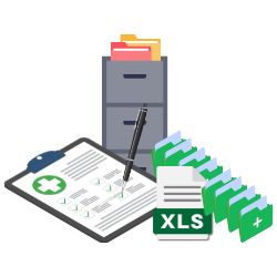 A paper-based process for schools involving laborious filing, excel spreadsheets and paper accident books