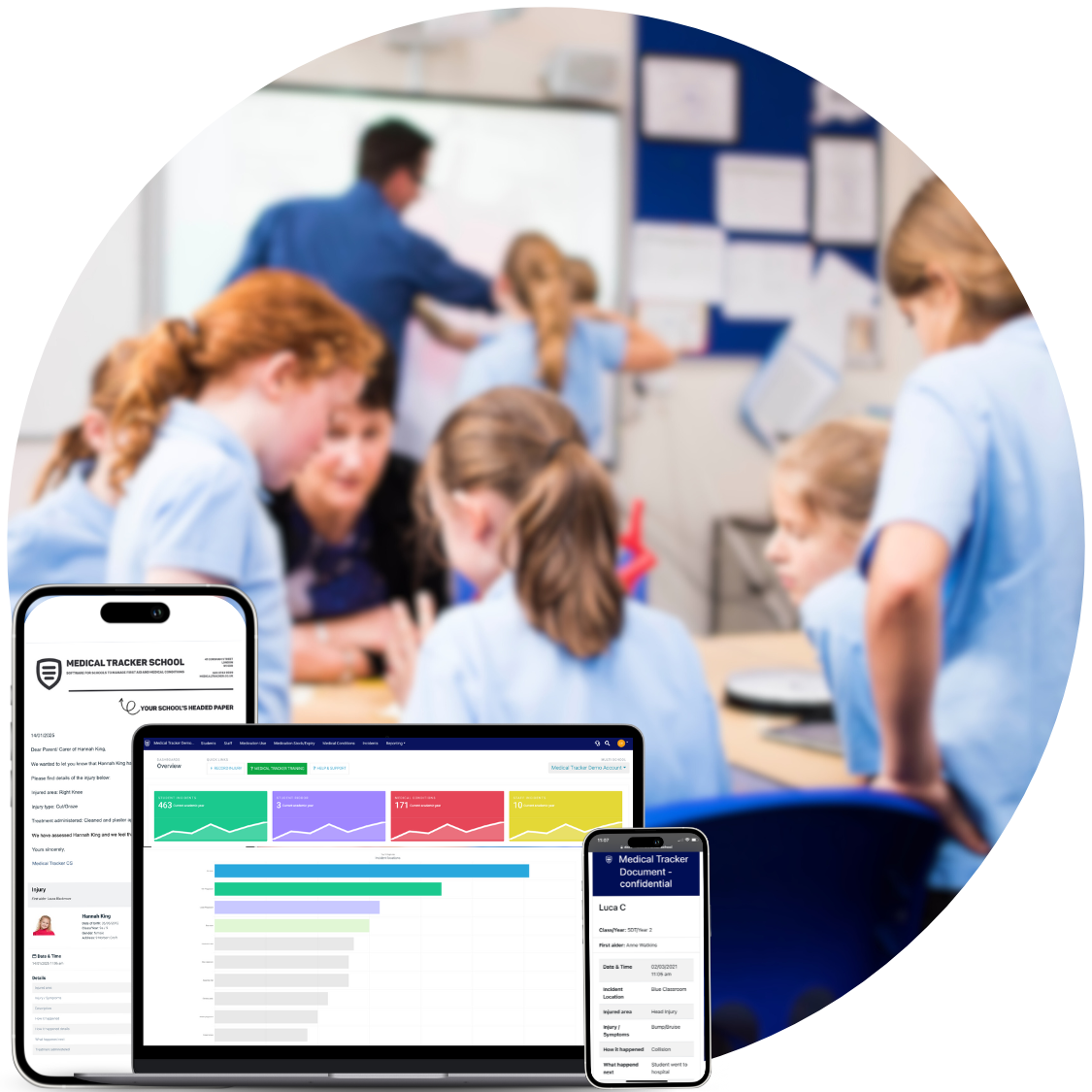 Medical Tracker supports over 3,000 UK schools
